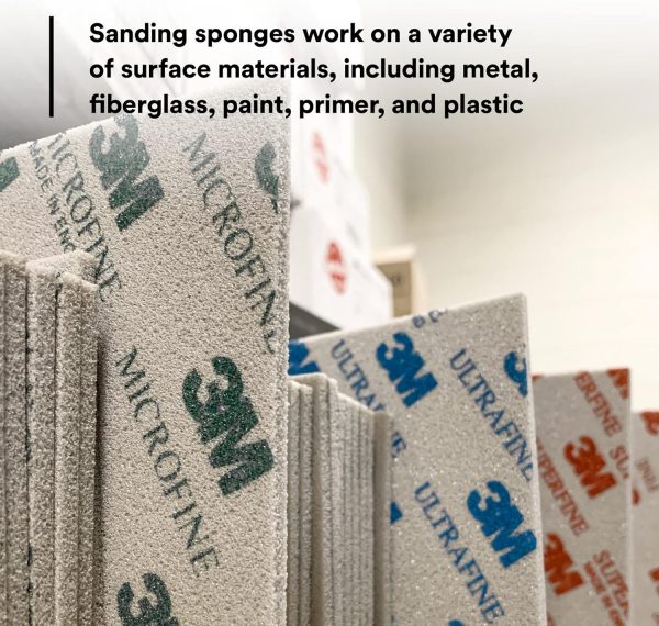 3M Sanding Sponge Flexible Waterproof Metal Sanding Tool-7