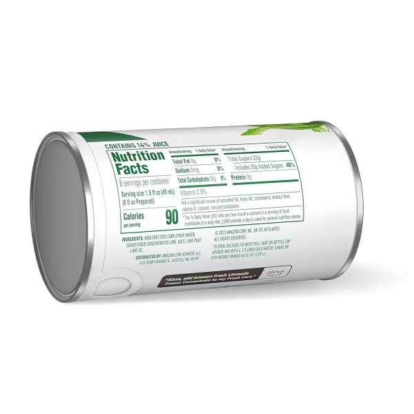 Amazon Fresh Limeade Frozen Concentrate 12 Ounce Can-3