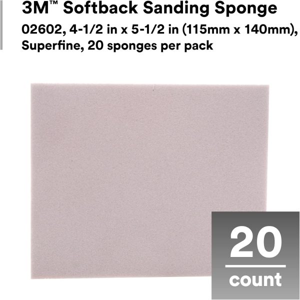3M Sanding Sponge Flexible Waterproof Metal Sanding Tool-2