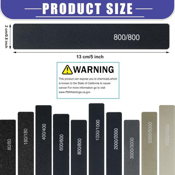 Honoson Sanding Sticks Plastic Model Tools Grits Variety-1