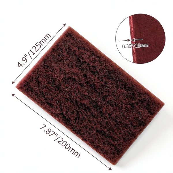 BokWin Red Scuff Pads Paint Prep Cleaning Nylon Web-4
