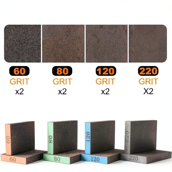 Giwiemi Sanding Sponges Assorted Grit Washable Reusable-2