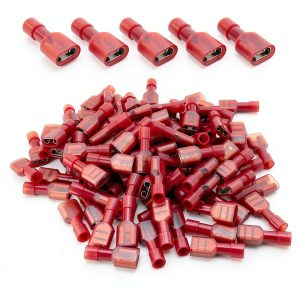 ANGSTROM Female Insulated Nylon Disconnect Spade Terminals Red 22-16ga-0