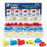 90PCS 3-Value 90° Right Angle Flag Spade Connectors JTAREA Crimp 22-10-0