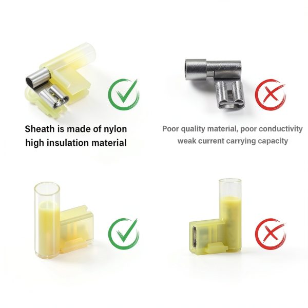 90PCS 3-Value 90° Right Angle Flag Spade Connectors JTAREA Crimp 22-10-2