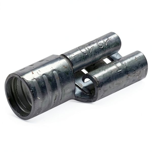 Sherco-Auto 100 Pcs Non-Insulated 8 Gauge Female Quick Disconnect Connector - .250 1/4" Stud Wire Terminal - Brass & V-Grooves Serrations for Strong Crimps & Corrosion Resistance - Made in USA-1