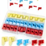 Right Angle Spade Connector 90Pcs Nylon Crimp Flag Terminals Tnisesm-0