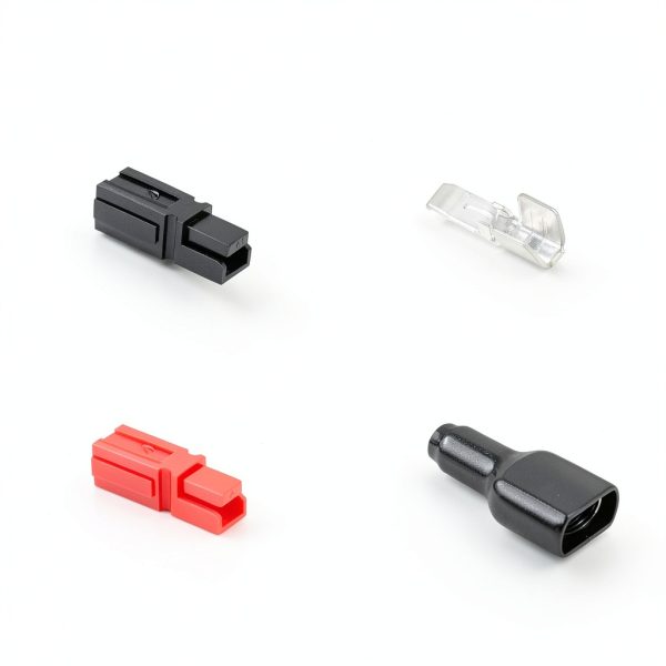 XRDS-RF 10 Pairs 45Amp Power Connectors Kit, 600V Quick Disconnect Wire, 12-10AWG, Heavy-Duty Electrical With Copper Silver-Plated Terminals and Protective Covers - Red & Black-3